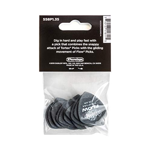 Dunlop 558P135 Médiators Tortex Flow Standard 1,35mm sachet de 12 - Les Beatles, Paul McCartney, John Lennon, RIngo Starr, George Harrison Dunlop 558P135 Médiators Tortex Flow Standard 1,35mm sachet de 12 – Image 6
