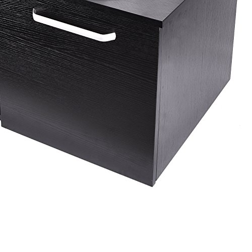 Puluomis 28 Inches Bathroom Vanity, Modern Lavatory Wall Mounted Cabinet, With Mirror, Blue Square Glass Sink Top With Single Faucet Hole #TOP7