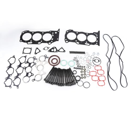 Image of HS26321PT Engine Cylinder Head Gasket Set w /Bolts Compatible for 2005-2015 Ca*mry Sienna Lexus ES350 3.5L 2GRFE ES72249 8614915105 2ZR-FXE Cylinder Engine Full Head Gasket Set