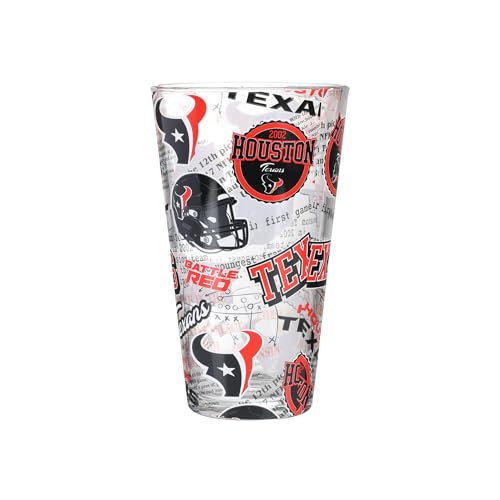 FOCO Houston Texans NFL Historic Print Pint Glass