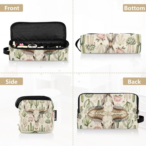 Bolso de viaje para herramientas de cabello resistente al calor con almohadilla impermeable para planchas, rizadores y organizador de estilo bohemio occidental miniatura 5
