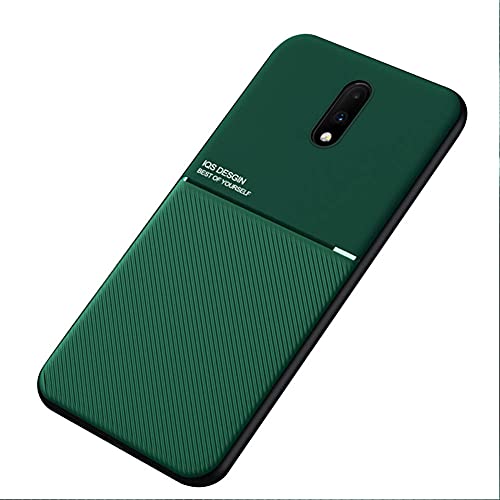 Kepuch Mowen Funda Case Carcasa Placa de Metal Incorporada para Oneplus 7 - Verde