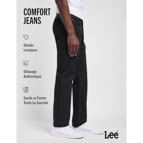 Jeans Lee Slim Fit MVP Noir 36/32 du bureau au weekend