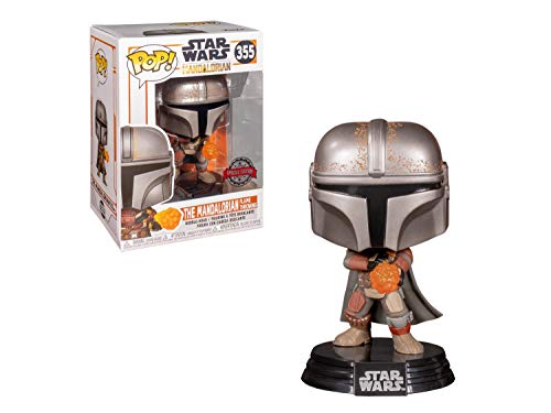 Funko Pop Star Wars The Mandalorian with Flame Exclusivo