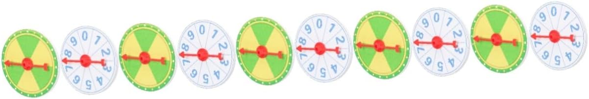 5sets 2pcs Prize Wheel Game Roulette Raffle Wheel for Parties Events Classroom Fun Smooth Rotating Game for Carnivals Holiday Gatherings 2pcs*5