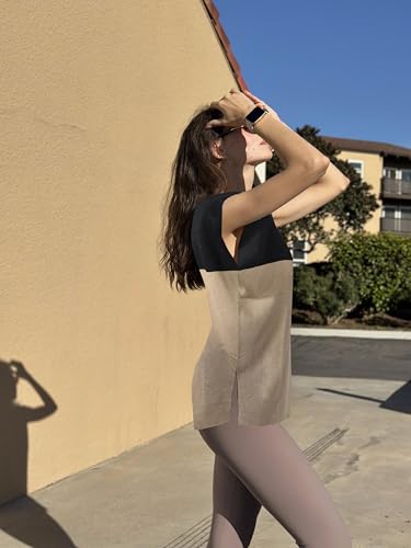 Image of Zeagoo Sleeveless Sweater Tops for Women Sweater Tank Knit Vest for Women Summer Basics Fashion Outfits