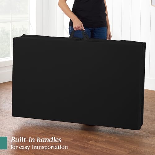 Image of Best Choice Products 10ftx4ftx2in Folding Gym Mat 4-Panel Exercise Gymnastics Aerobics Workout Fitness Floor Mats w /Carrying Handles