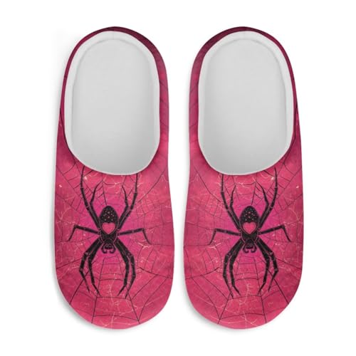 Winter House Slippers Women Men Halloween Guest Slippers Cozy Washable Foldable Flannel Slides2