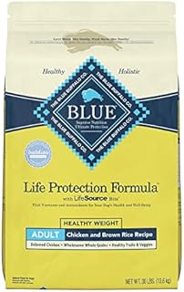 Blue Buffalo Life Protection Formula Natural Adult Healthy Weight Dry Dog Food, Chicken and Brown Rice 30-lb