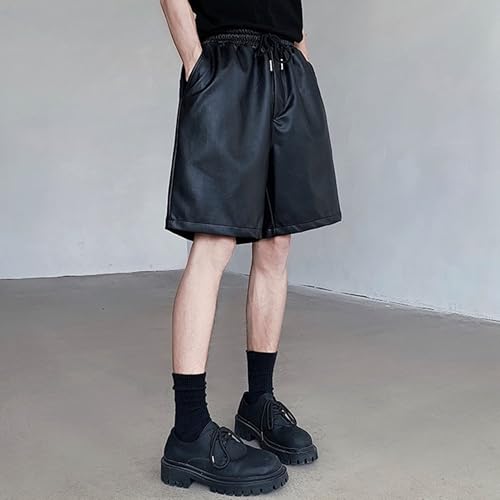 Shorts casuales de cuero para ciclismo con bolsillos miniatura 3