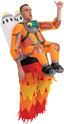 Spooktacular Creations Inflatable Halloween Costume Jet Pack Astronaut Inflatable Costume with Rockets - Adult Unisex One Size