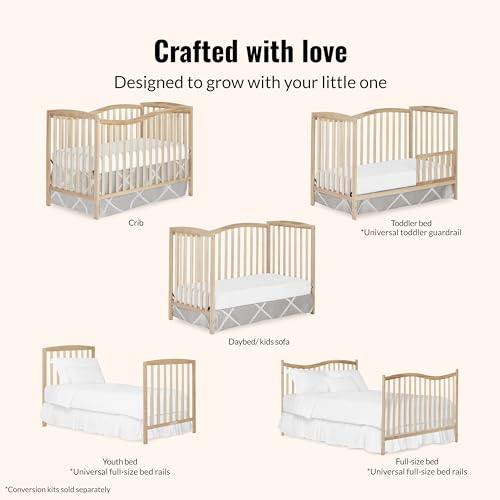 Image of Dream On Me Chelsea 5-in-1 Convertible Full Size Baby Crib, GREENGUARD Gold