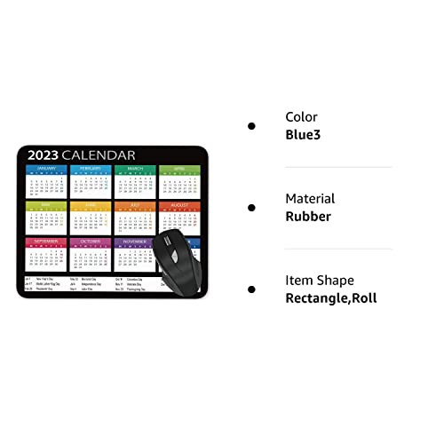 2023 Mouse Pad Calendar Funny Rectangle Gaming Nonslip Rubber Mouse Pads Office Nonslip Rubber #TOP7