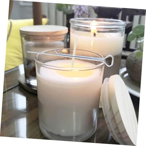 12 clips metálicos para centrar mechas en velas miniatura 5