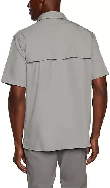 Eddie Bauer Men’s UPF 50 Sun Protection Short Sleeve Relaxed Fit Woven Tech Shirt - Image 2