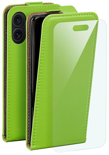 Étui iPhone 16 housse protection rabat film écran vert