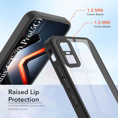 Image of Jkobi Ultra-Hybrid Back Cover Case for Infinix GT 30 Pro (Lifetime Anti Yellow | Anti Scratch | Crystal Clear Shockproof)