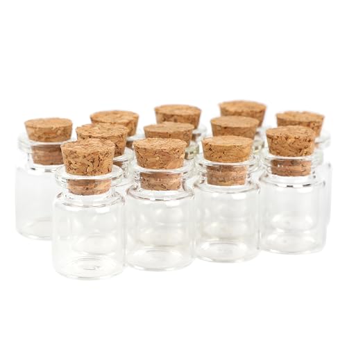 Magic Season Decorative Glass Bottles (12 Pcs / 0.17 fl oz.)
