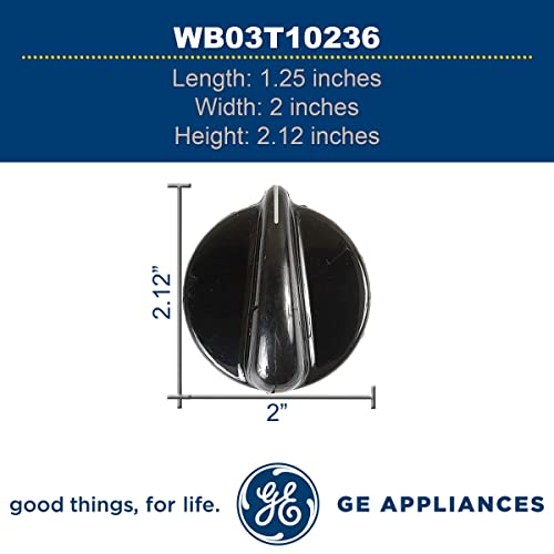 Ge Wb03T10236 Genuine Oem Control Knob (Black) For Ge Range/Stove/Ovens #TOP3