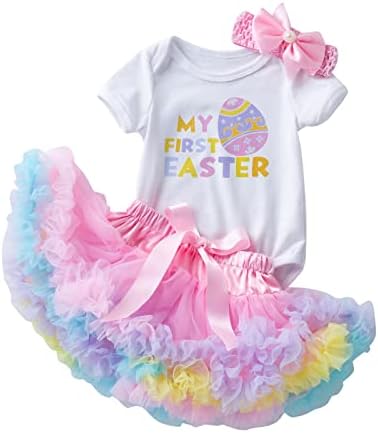 3PCS Baby Clothes for Girls Catrtoon Easter