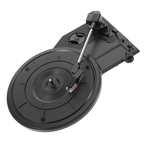 Mécanisme de tourne-disque vinyle et aiguille de phonographe contre le son saturé des platines