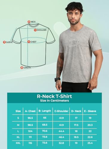 Image of Lux Nitro Men's Cloud Burst Printed Half Sleeve T-Shirt | Cotton Blend Round Neck Tee | Regular Fit Casual Wear