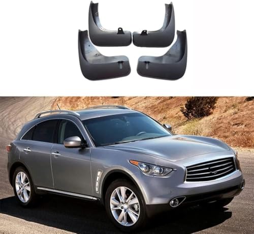 Bavettes voiture Infiniti QX70 garde-boue pour trajets sous la pluie et pistes