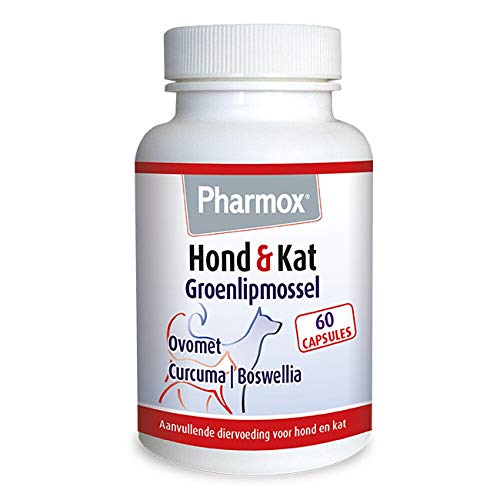 Pharmox Hond & Kat Groenlipmossel 60 capsules - Voor soepele gewrichten en sterke botten