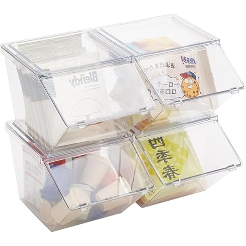 Roninkier Lot de 4 supports pour dosettes de café et sachets de thé, organisateur de grande capacité, empilable, accessoires de bar à café pour le comptoir