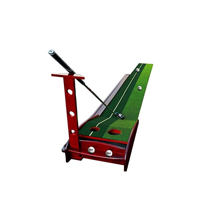 Buy LIQIWI Golf Indoor Putting Green Solid Wood Putter Trainer with