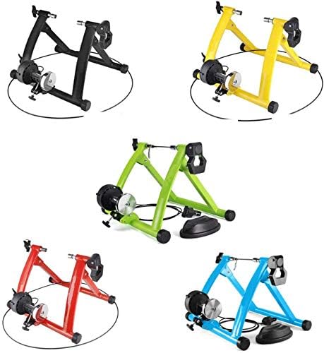 Rodillo magnético para bicicleta, entrenador de ejercicio de ciclismo de 6 velocidades con resistencia ajustable para entrenamiento en bicicleta de carretera en casa