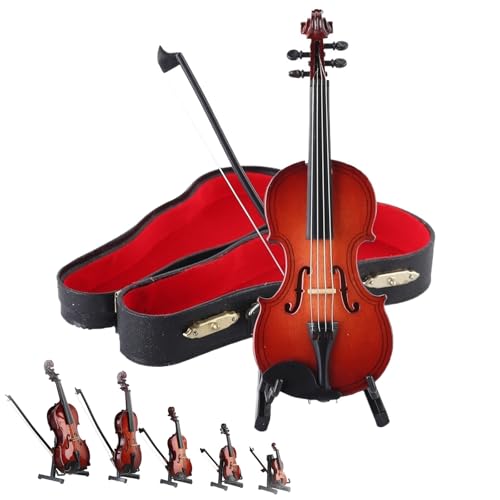 Playable Tiny Violin Figurine, Worlds Tiniest Violin with Sound Sob Story, Mini Musical Instrument...
