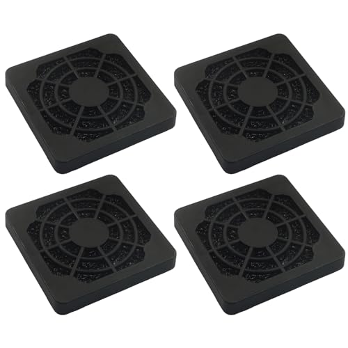 Bivethoi 50mm Dustproof Fan Filter, Black, 4 Pcs