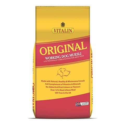 Vitalin Complete Dry Original Adult Working Dog Food Muesli Meat and Bone, 15 kg Cover