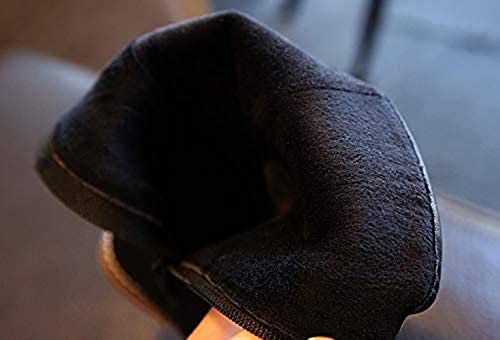 TangDao Little Girls Knee High Flat Riding Boots Shoes Leather Winter Boots Warm Cotton Toddler Boots2