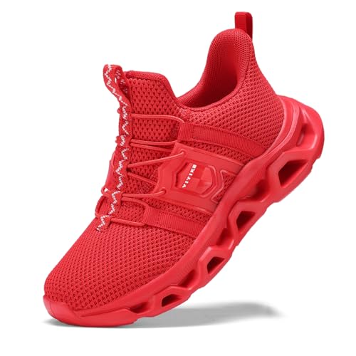 Image of VITUOFLY Boys Girls Sneakers Kids Mesh Lightweight Running Tennis Shoes