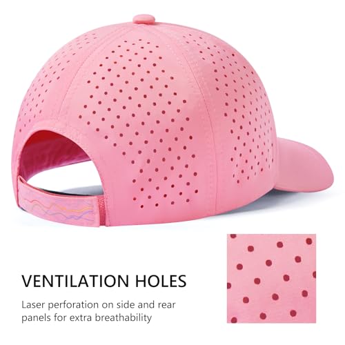 Image of UPF 50+ Performance Water Resistant Baseball Cap Lightweight Breathable Hat Golf Running Boat Hiking for Men Women