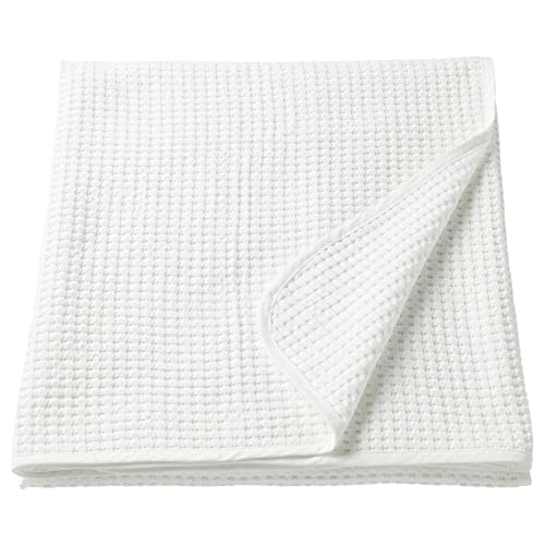 Ikea Woven Cotton Bedspread (White, 150x250 cm (59x98))-image-33