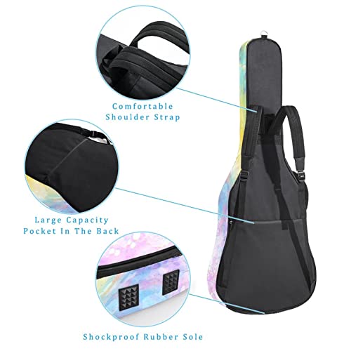 Housse imperméable pour guitare acoustique avec double bandoulière et poche Motif cœurs, Multicolore 03., 42.9×16.9×4.7… - Les Beatles, Paul McCartney, John Lennon, RIngo Starr, George Harrison Housse imperméable pour guitare acoustique avec double bandoulière et poche Motif cœurs, Multicolore 03., 42.9x16.9x4.7… – Image 4