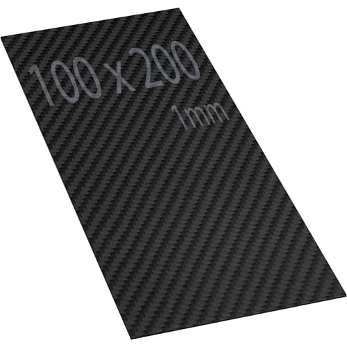 Carbonfaserplatte 240x240x3,5 Mm – 3K, Matt, Twill-Gewebe, Pultrudiert – Leicht & Stabil Für Drohnen & RC-Flugzeuge