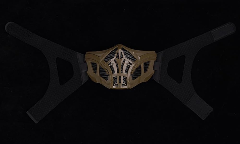 Jungle Leopard Máscaras de Media Cara Tácticas para Paintball Airsoft Caza