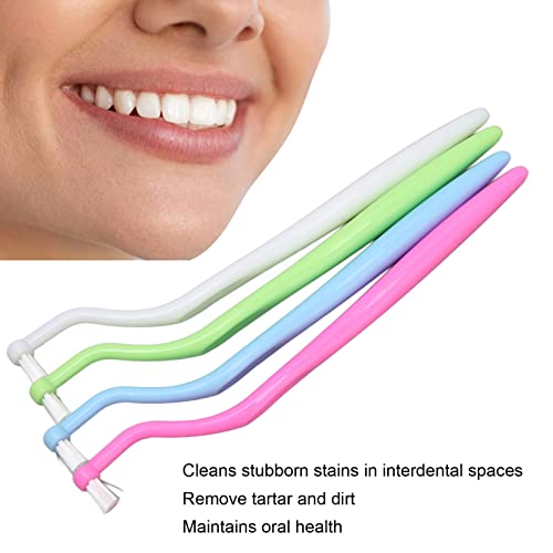 Professionelle ergonomische Interdentalbürste Zahnsteinentfernung mit weichem Kopf 4 Stück kieferorthopädische Zahnbürste – Bild 4