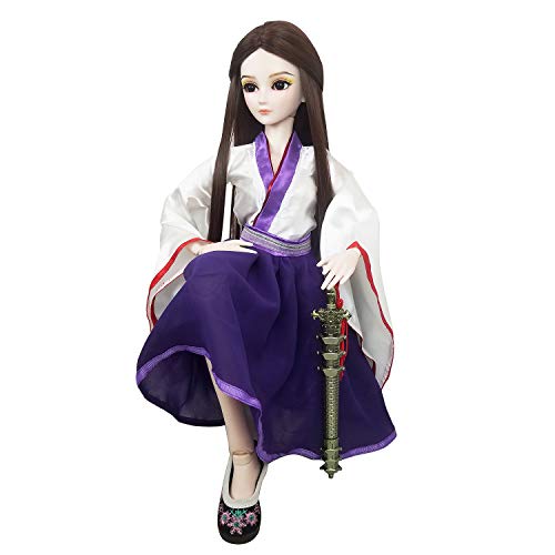 Eva Bjd 1/3 Ball Joint Doll Female General 24In 60Cm Sd Bjd Doll + Clothes + Cloak + Makeup + Full Set #TOP3