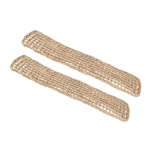 CVUTOVO Hamaca para Reptiles 75x18 Cm sin Ventosas, 2 Unidades de Cojines de Pastos Marinos Naturales para Lagartos y Geckos, Cama Colgante Transpirable Adecuado para Hábitats y Zonas