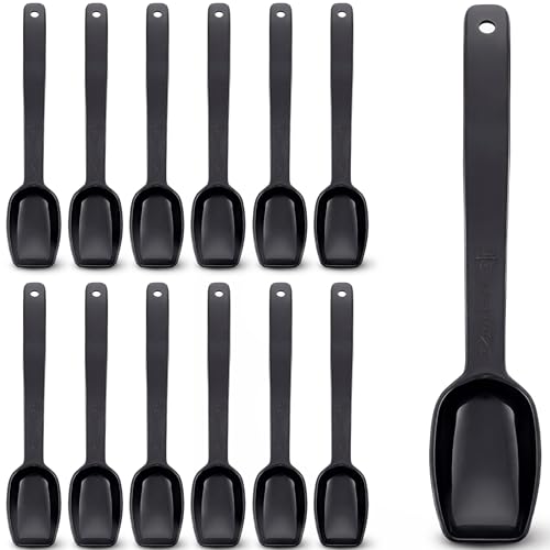 Image of Carlisle FoodService Products 9 in Buffet Pasta Fork, 0.5 oz Polycarbonate Serving Fork, Heat Resistant Salad Bar Utensil, Black, Pack of 12