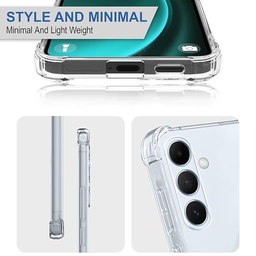 Image of CEDO Samsung Galaxy A35 (5G) Bumper Case | Soft Jel Flexible Thin Full Protection Shock Proof Clear TPU Back Case Cover for Samsung Galaxy A35 (5G) (Transparent)