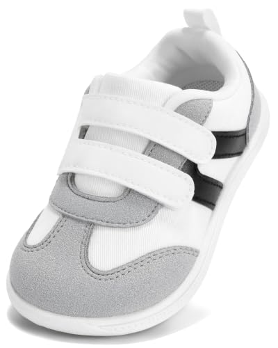 Image of Toddler Wide Toe Box Barefoot Shoes for Boys & Girls Zero Drop Sneakers Little Kids Tennis Running Casual Shoes Baby First Walking Non-Slip Shoe Lightweight Comfort Outdoor Activities