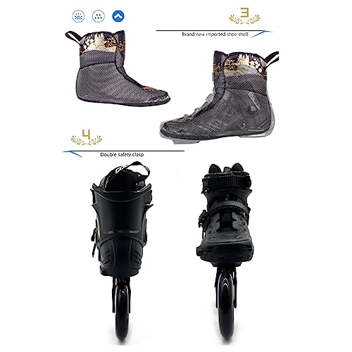 Miniatura 5 de Mhxzkhl Patines En Línea Para Adultos, 3 X 110mm Rueda Patinaje Para Mujeres Y Hombres, Profesionales De Patinaje De Velocidad En Línea Para Principiantes Size:38,Color:Black