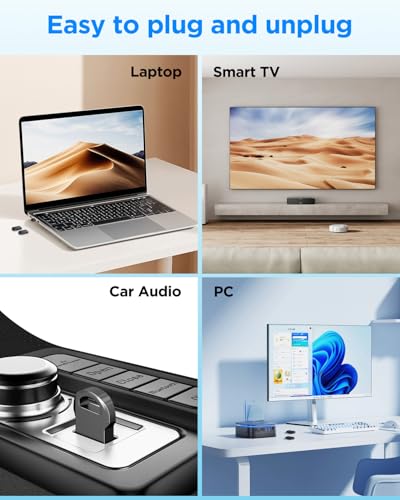 Image of EASTBULL 8GB USB 2.0 Mini Metal Flash Drive, Small USB 2.0 Drives 5-Pack with Two USB-C Adapters,Thumb Drive for Storage and Backup (8GB)
