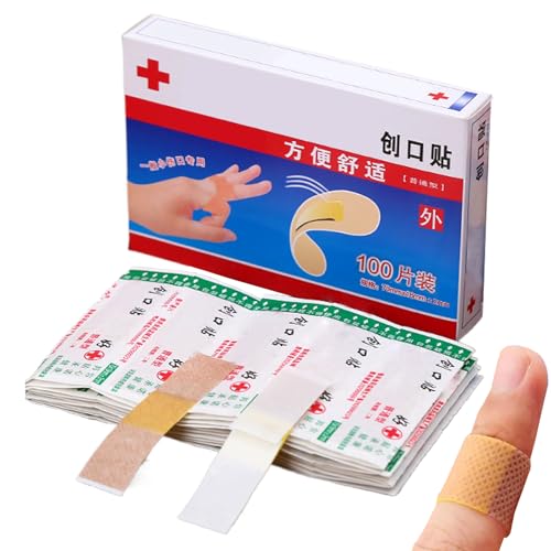 Vendajes adhesivos | Cintas de vendaje adhesivo impermeables, 50/100, pegatinas de aderezo de respiración para protección ofrecen protección cómoda, cortes y rasguños menores